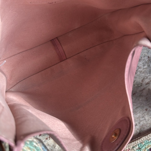 Adorned Classic Rose Pink Crossbody Messenger Bag - Picture 8 of 15